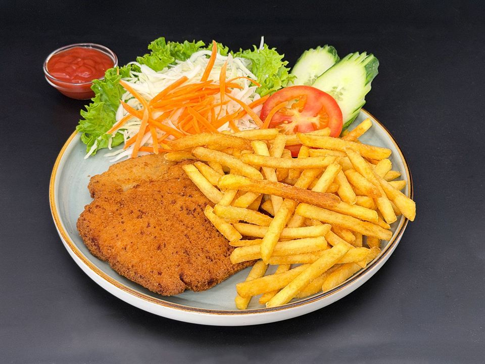 Nr. 32 Kleines Schweineschnitzel – Wiener Art, paniert